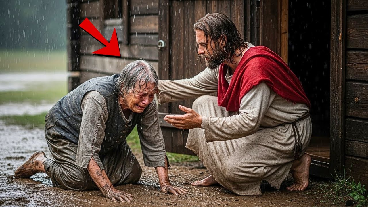 JESÚS DIO REFUGIO A UNA ANCIANA HUMILDE EN SU CABAÑA… Y AL AMANECER LE ENTREGÓ TODAS LAS TIERRAS