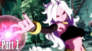 DRAGON BALL FIGHTERZ Gameplay - Part 2 | ANDROID 21 EATS CELL AND FRIEZA