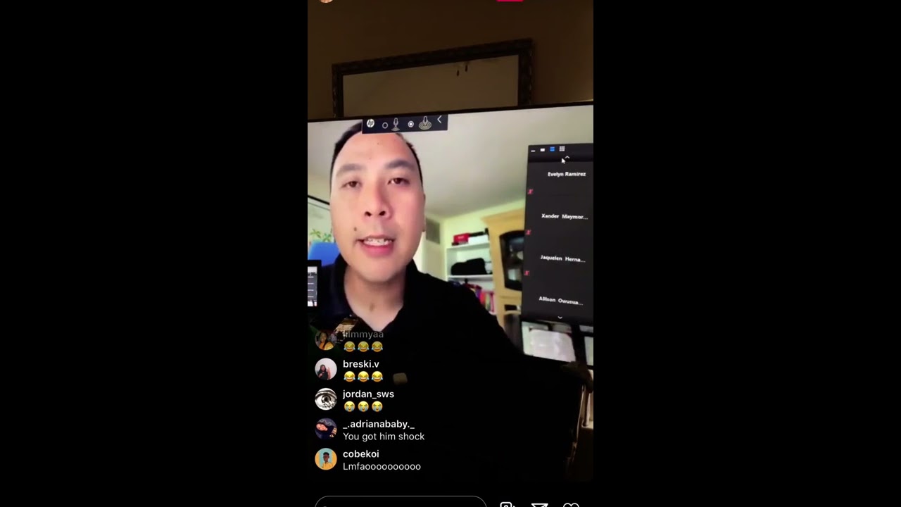 Juvi Zoom Trolling| Instagram Live