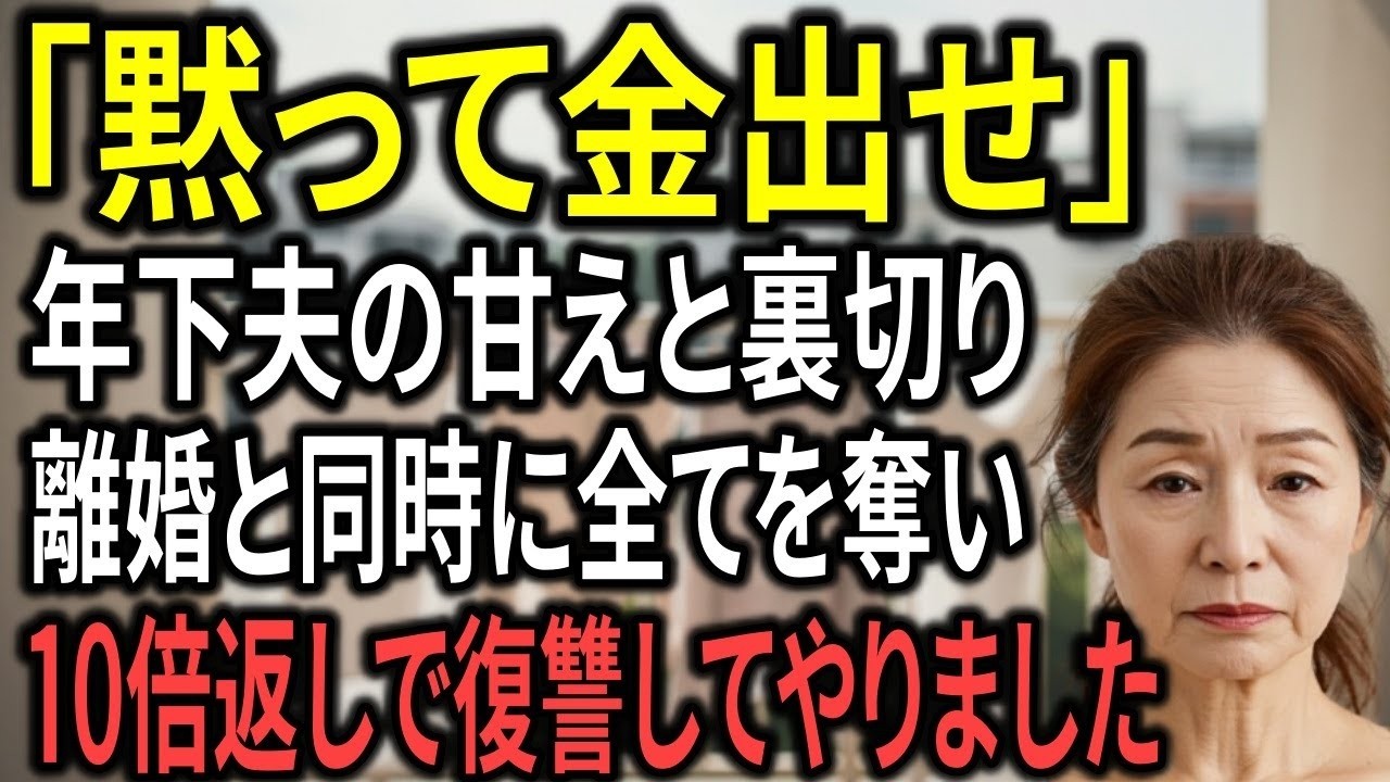 「飯は？金は？」「もう女じゃないだろ」58歳年下夫の甘えと裏切り…60歳妻の熟年離婚が“最大の復讐”に！