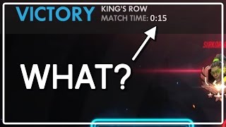 Overwatch - SHORTEST ROUND EVER? [Full Competitive Match]