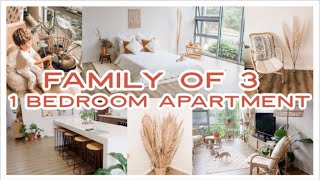 HOW TO LIVE IN A 1 BEDROOM APARTMENT FAMILY OF 3