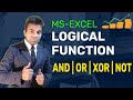 MS-Excel Logical Function- AND, OR, XOR &amp; NOT Explained in HINDI #msexcel #excel