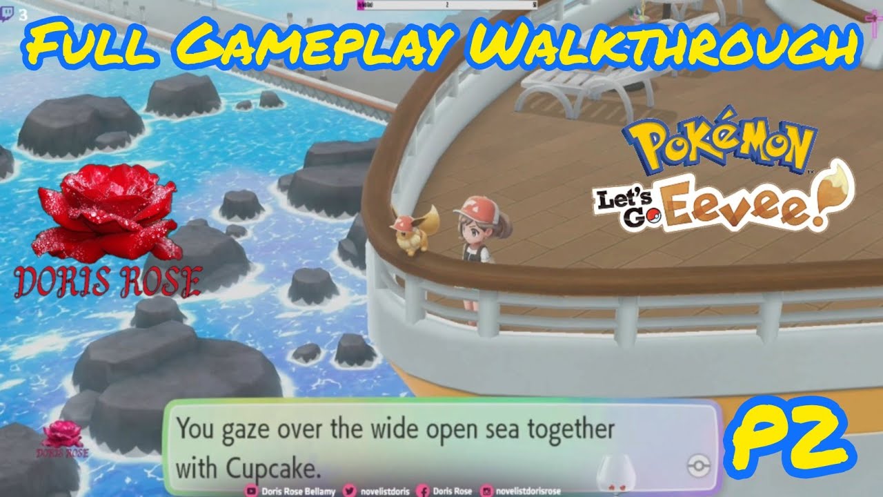 Pokémon Let's Go Evee - Full Gameplay Walkthrough (Part 2) Female Trainer
