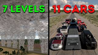 🌪️11 CARS vs 7 LEVELS — Who Goes The FARTHEST? | BeamNG.drive