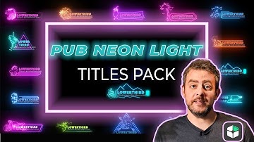 Neon Text Titles and Lower Thirds for Pub or Club Videos | Filmora Effect