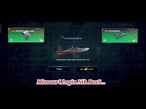 Missouri With Laser AnseQ | Missouri Login nihh bosS... | Modern Warships