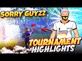 SORRY GUYS 💔TOURNAMENT HIGHLIGHTS BY KILLER FF 👑