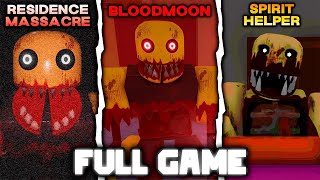 Residence Massacre + Bloodmoon + Spirit Helper  (Full Walkthrough)  Roblox