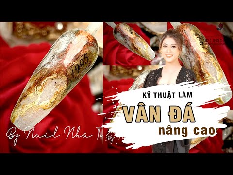 Tạo vân đá trên móng bằng loang cồn bài 6