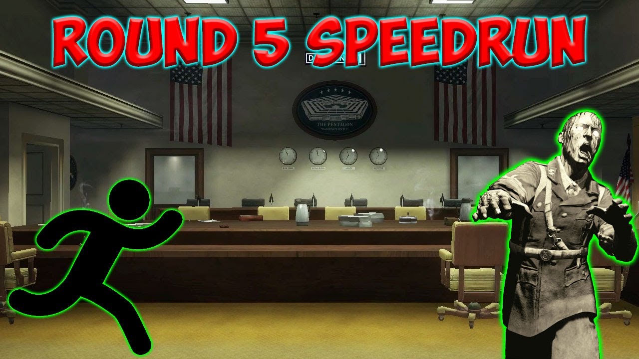FIVE. Round 5 Speedrun. Call Of Duty Black Ops Zombies - YouTube