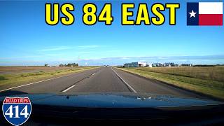 4K Driving US 84 East - Muleshoe to Lubbock, Texas