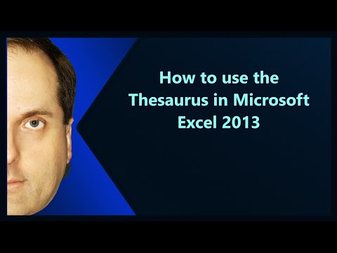 How To Use The Thesaurus In Microsoft Excel 2013