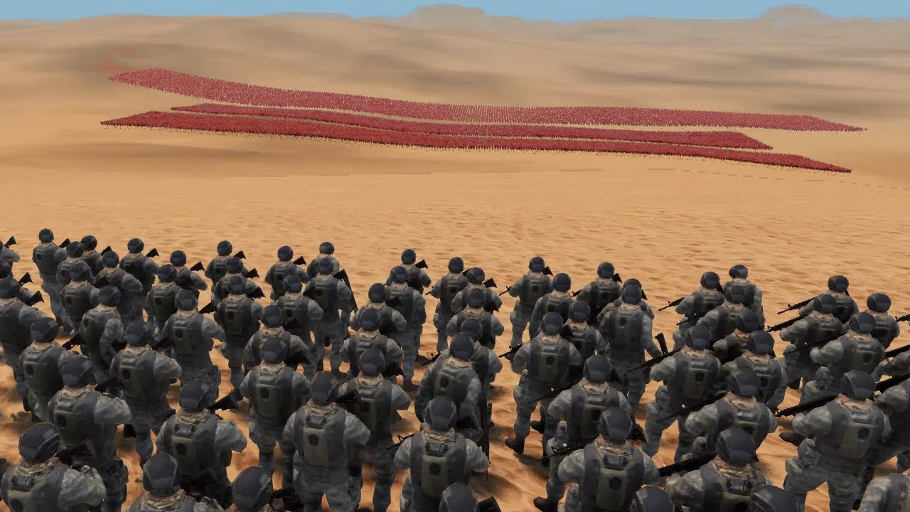 2000 Modern Soldiers VS 40,000 Romans | UEBS 2