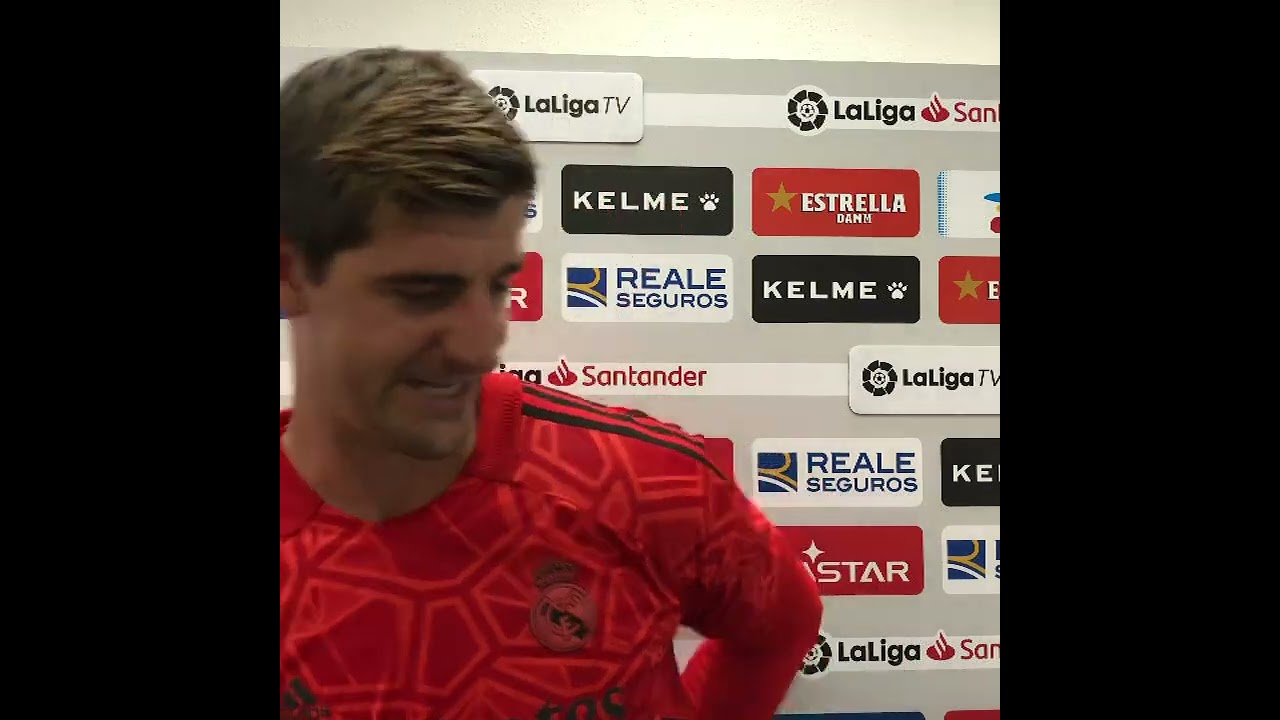 COURTOIS GASTANDO O PORTUGUÊS APÓS VITÓRIA DO REAL MADRID 😂😂😂 #Shorts