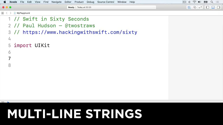 Multi-line strings – Swift in Sixty Seconds