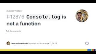 How to fix: console.log is not a function