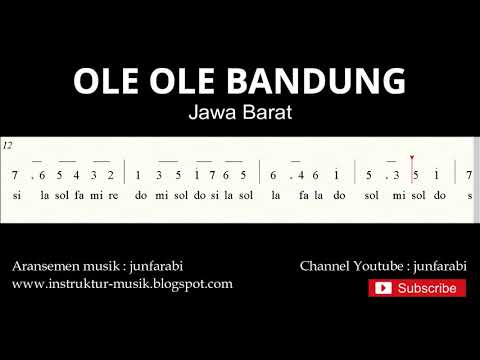 Not Angka Ole Ole Bandung - Lagu Daerah Tradisional Nusantara Indonesia - Doremi