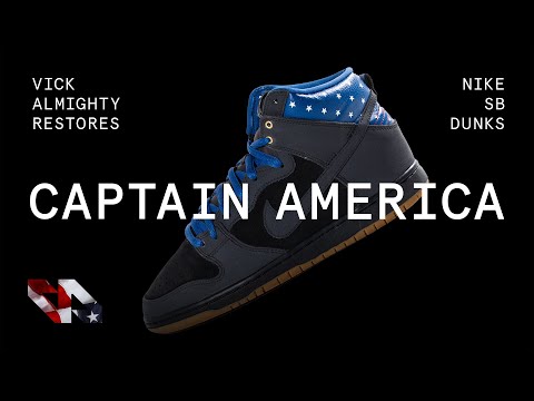 nike sb dunk captain america