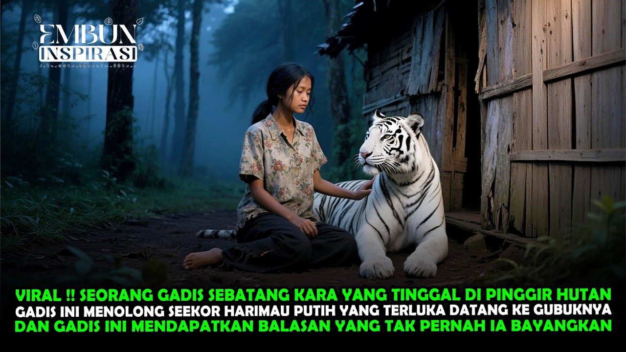 VIRAL !! GADIS SEBATANGKARA INI MENOLONG HARIMAU PUTIH YANG TERLUKA, BALASANYA MERUBAH SEGALANYA