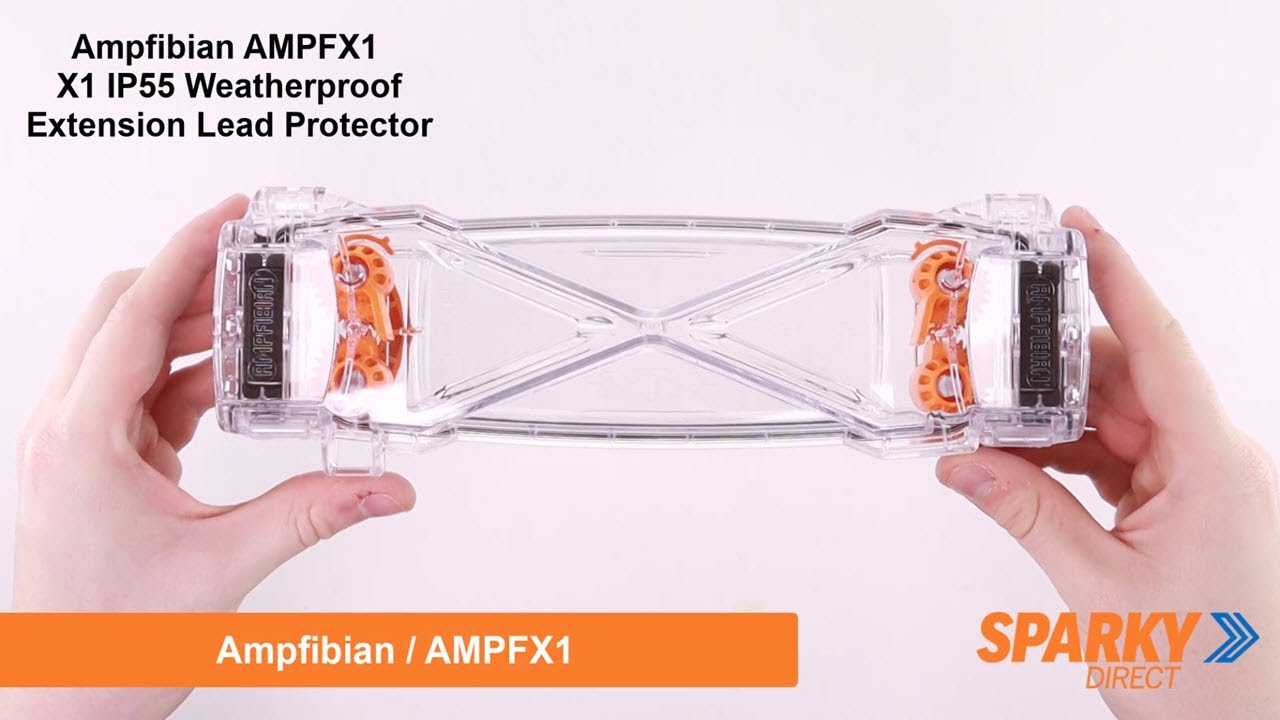 Ampfibian AMPFX1 X1 IP55 Weatherproof Extension Lead Protector YouTube