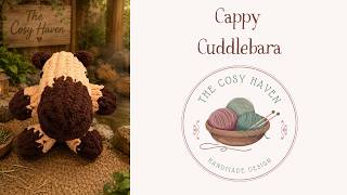 Meet Cappy Cuddlebara! π©· Capybara Plush Tutorial available via my Etsy store.
