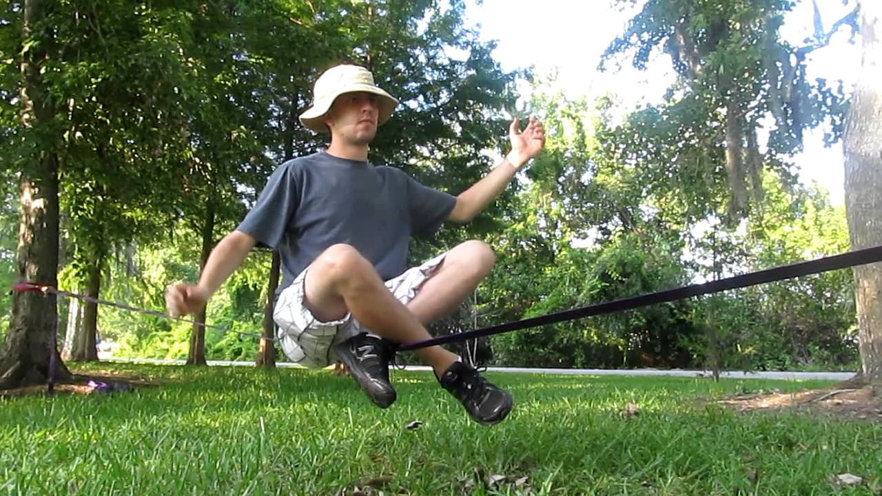 Slackline World Record 131 Sitting CrossLegged YouTube