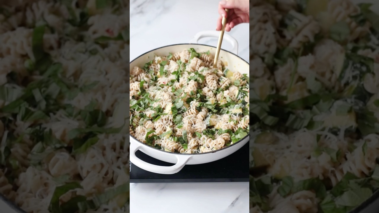 Creamy Pea & Courgette Pasta 🫛 25 Minute, Quick, Easy & Healthy Nutritionist Dinner Recipe