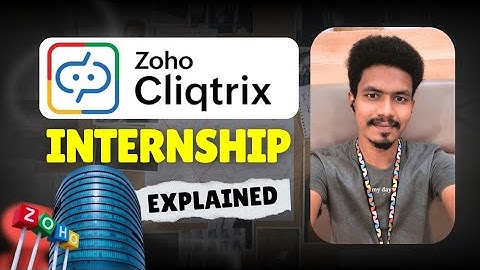 Get Internship in ZOHO 🔥😍 ZOHO Cliqtrix 2025 