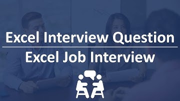 Excel Interview Questions & Answers | Excel Job Interview  🔊