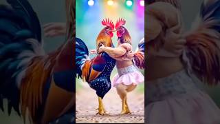 Chicken Dance Battle 😂 #funny #pets #funnyanimals #viral #shortvideo