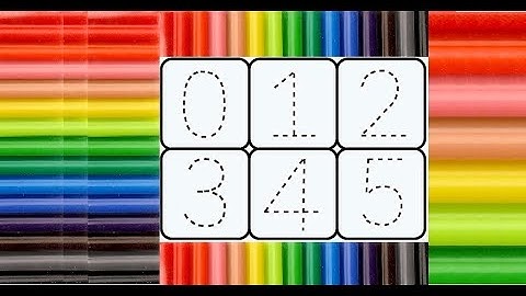 Write the numbers from 0 to 10 along the dotted line | Learn numbers | 그림자 점선을 따라서 0부터 10까지 숫자 써보아요