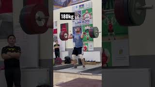 Tall lifters can be strong too. 180kg no feet clean and jerk