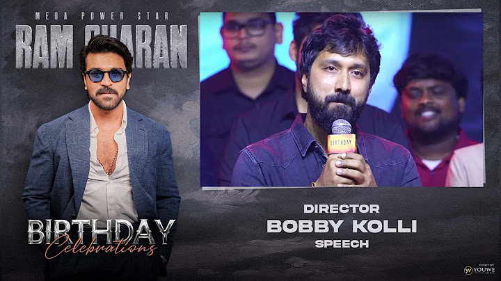 Director Bobby Kolli Speech At RamCharan's Birthday Celebrations 2023 | YouWe Media