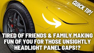 ADJUSTING HEADLIGHT COVER HEIGHT/PANEL GAPS & BEAM ANGLE.. THE EASY WAY! QUICK TIP!