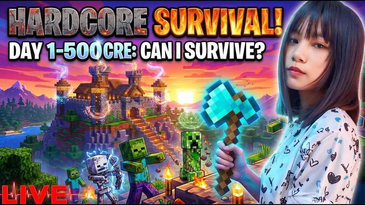 😤 Hardcore Minecraft… Death Counter ON 💀 - YouTube