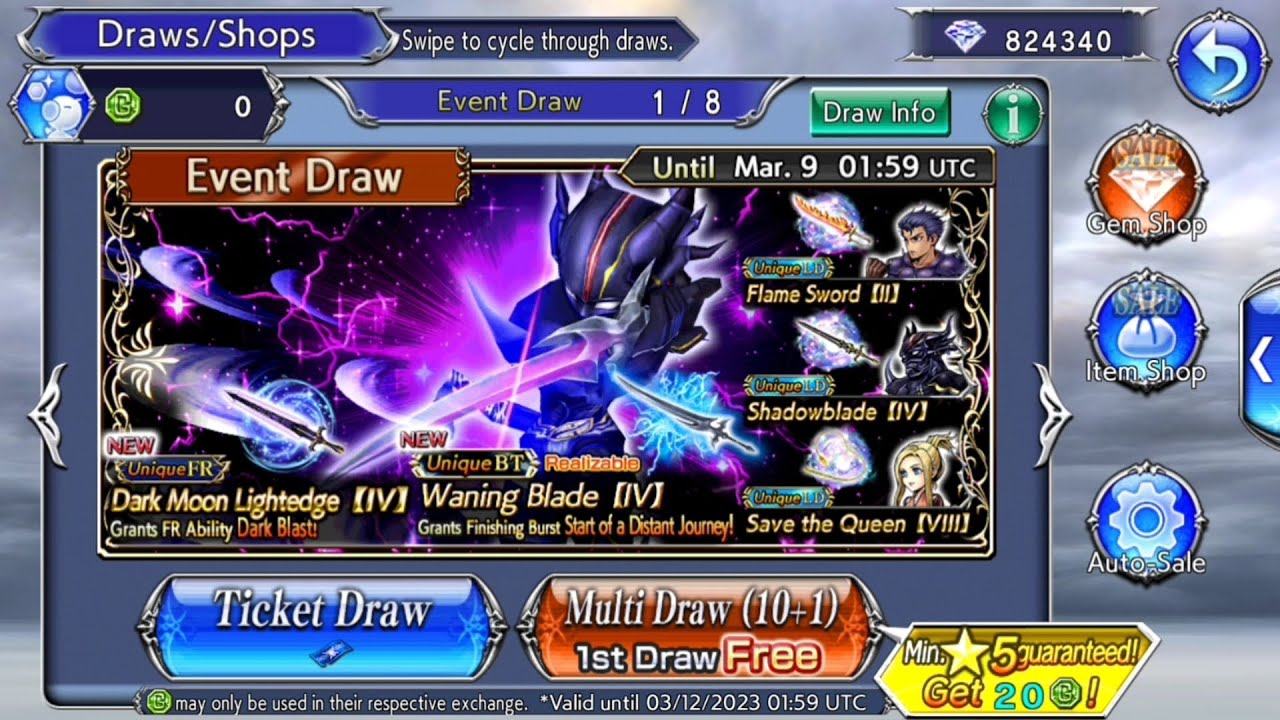 The Dark Knight Returns!! (Dark Knight Cecil FR/BT Pulls) [DFFOO "ASMR"]