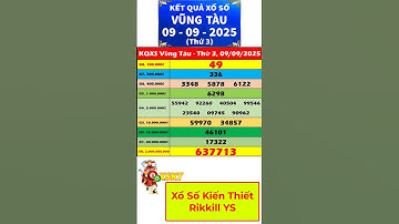 Xổ số Vũng Tàu ngày 9 tháng 9 | XSVT - KQXSVT - SXVT | Xổ số kiến thiết Vũng Tàu hôm nay #shorts