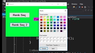 C# ColorDialog Kullanımı