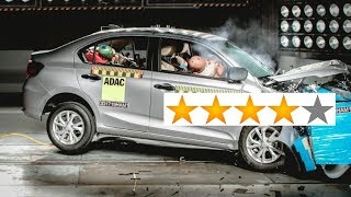 2019 Honda Amaze Crash test - Scores a good 4 Star Rating