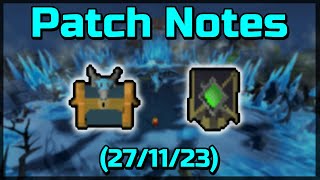 Patch Notes: Vorkath (27/11/23) Net Worth