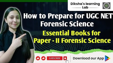 How to prepare for UGC NET JRF Forensic Science || Essential Books for Paper 2 Forensic Science