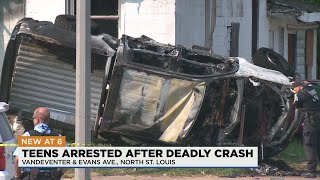 1 person dead, 3 teens in custody after stolen car crashes in North City