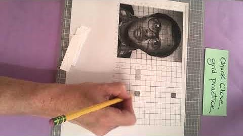 Chuck Close Project Grid Practice Drawing Directions
