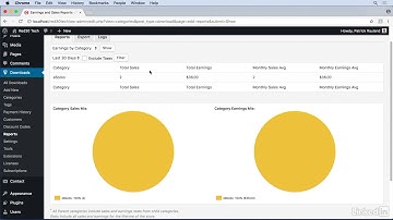 Course WordPress Ecommerce Easy Digital Downloads -10 Managing Sales: Video 32 Managing reports