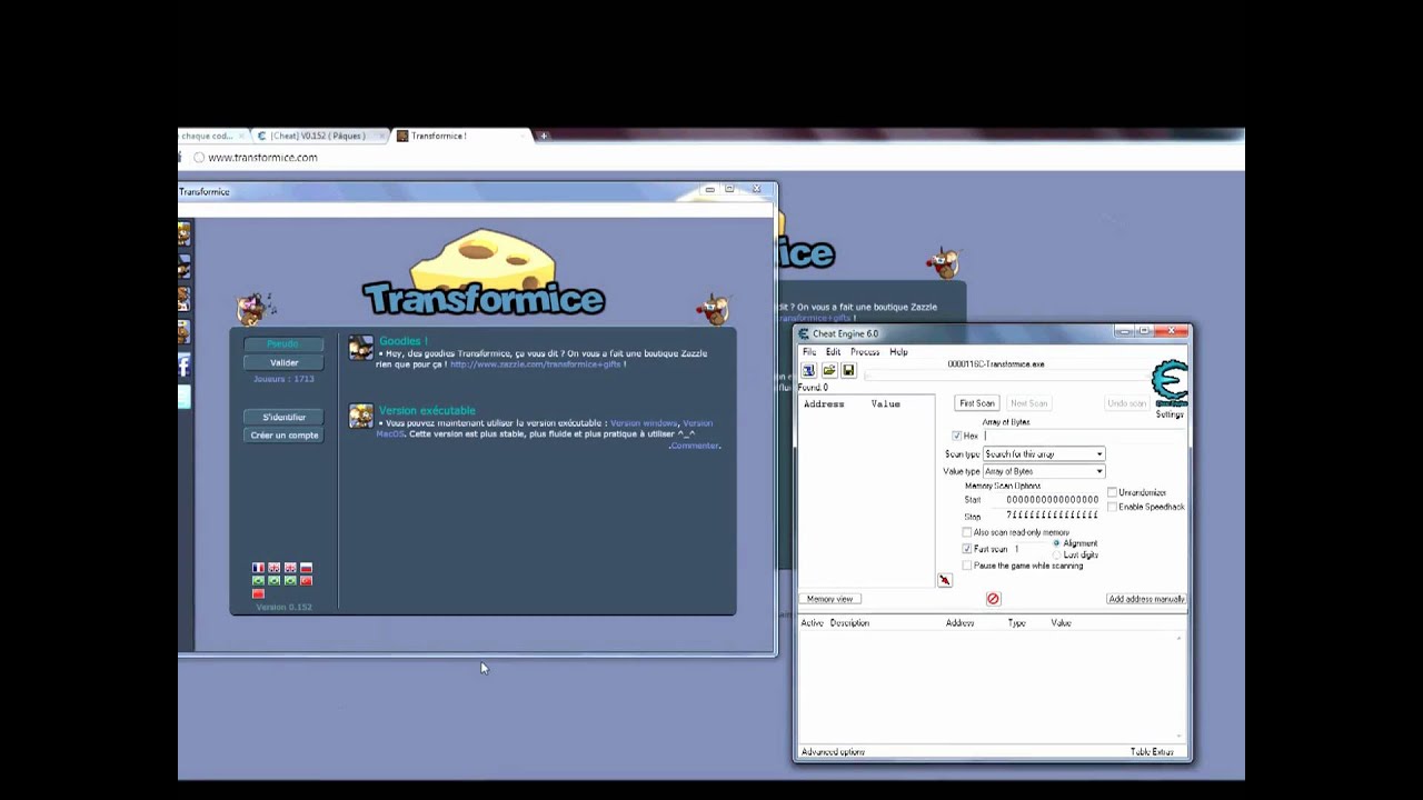 Comment tcheat Transformice Cheat Engine - YouTube