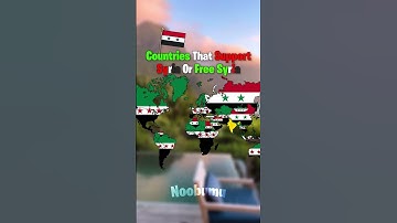 Countries That Support Syria Or Free Syria #map #history #geography #syria #shorts #trending #viral