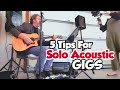 Gig vlog  5 tips for solo acoustic gigs