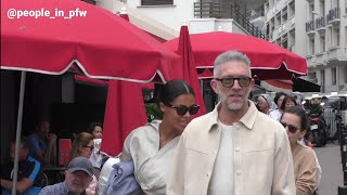 Vincent Cassel et Tina Kunakey se promènent sur la Croisette pendant le Festival de Cannes - 23.5.22