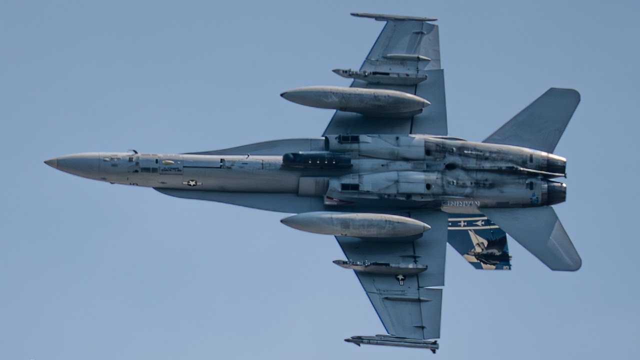 VMFA-112 COWBOYS Carrier Break then Fast Low Passes Hard Turns | Pease ANGB (PSM)